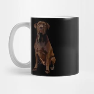 sitting dog sittingvector art Mug